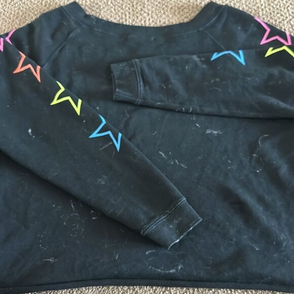 Chrldr Women’s Faded Black with Rainbow Stars Matching Jogger Set - Size S - Picture 5 of 7